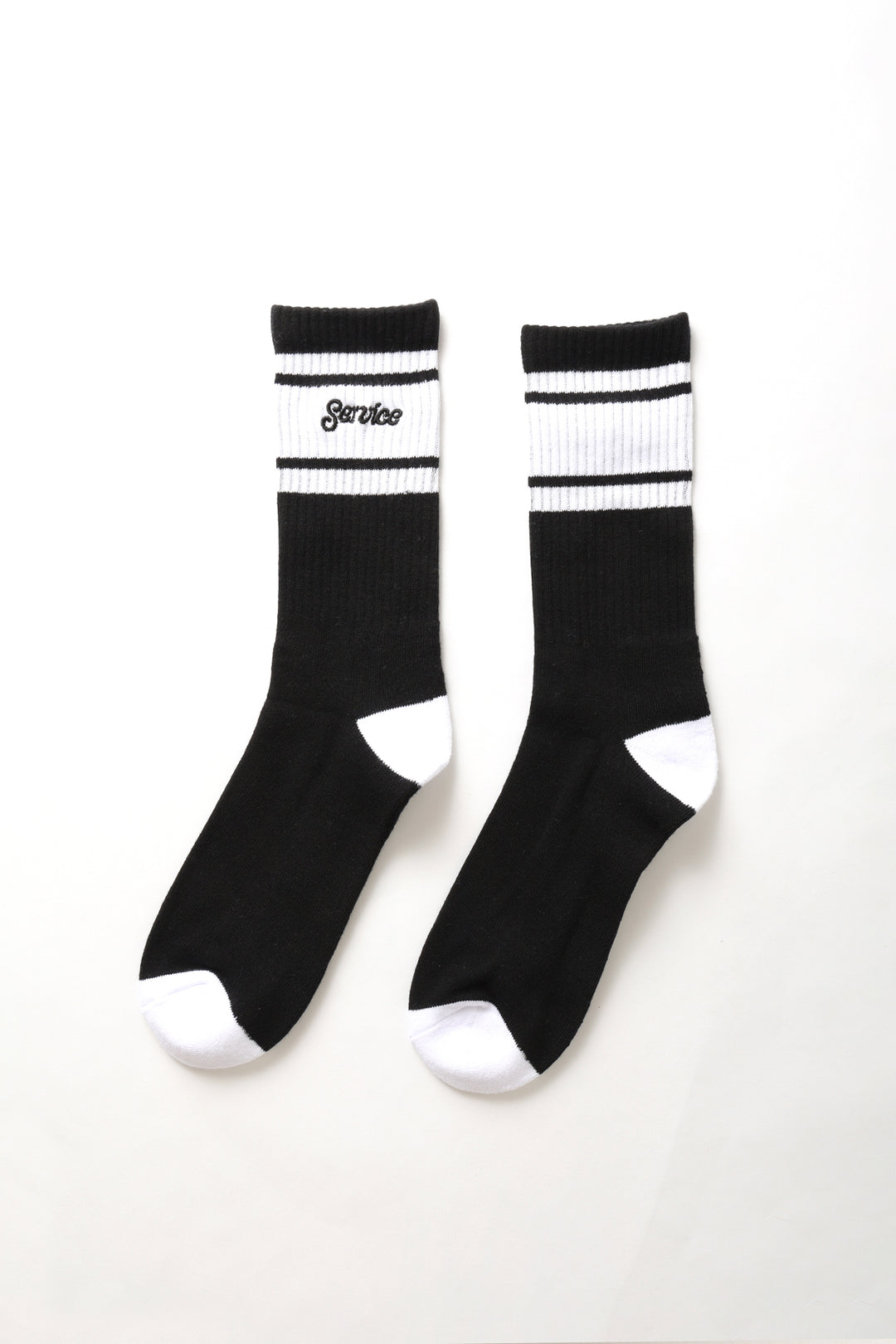 Service Works - Logo Ringer Socks - Black