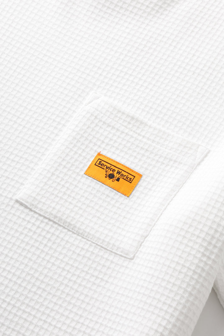 Service Works - Waffle Pocket Tee - White