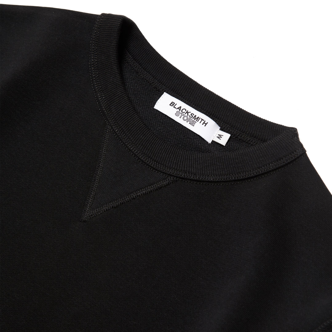 Blacksmith - Loopback Everyday Crewneck - Black