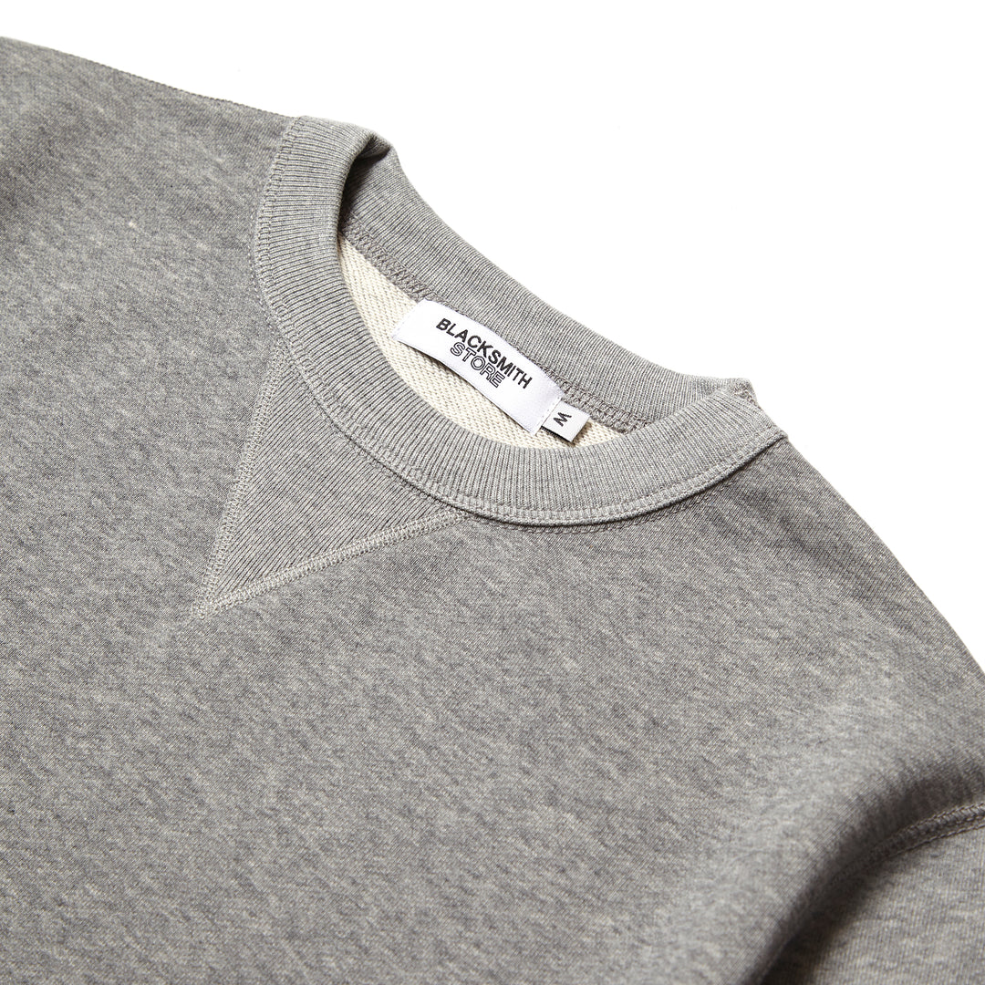 Blacksmith - Loopback Everyday Crewneck - Heather Grey