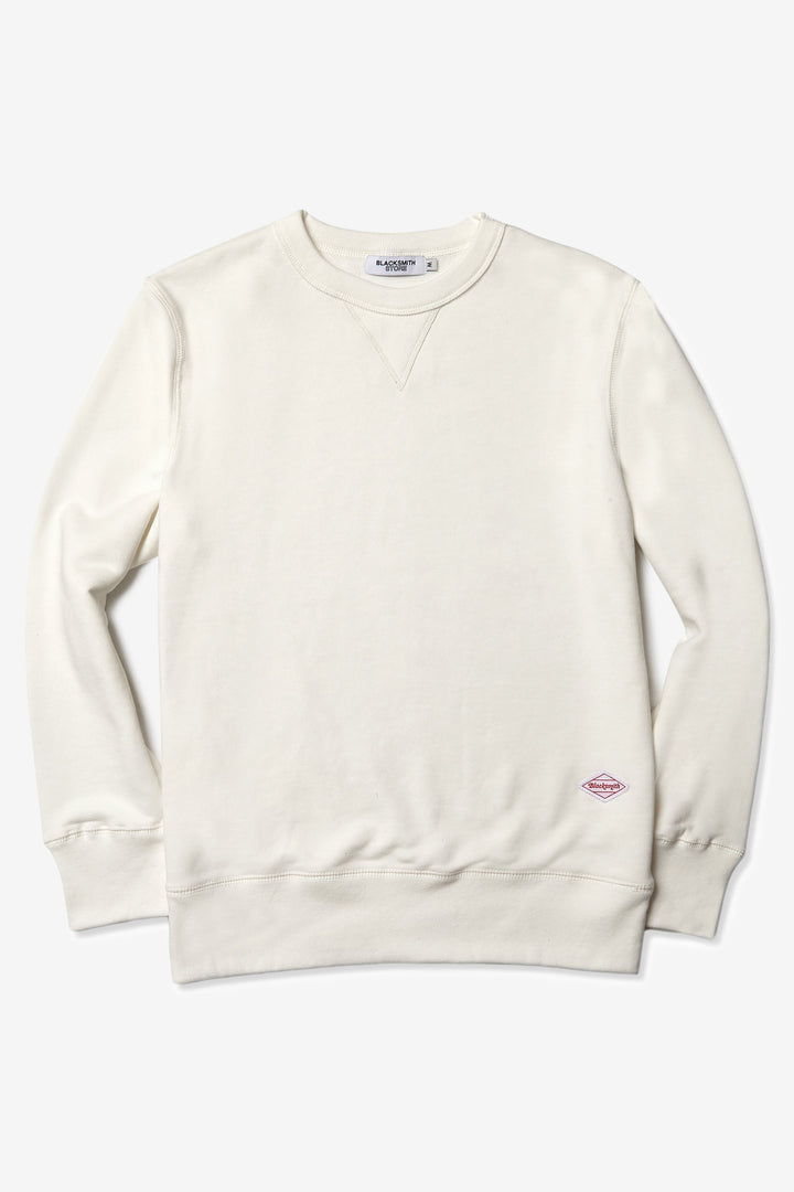 Blacksmith - Loopback Everyday Crewneck - Ivory