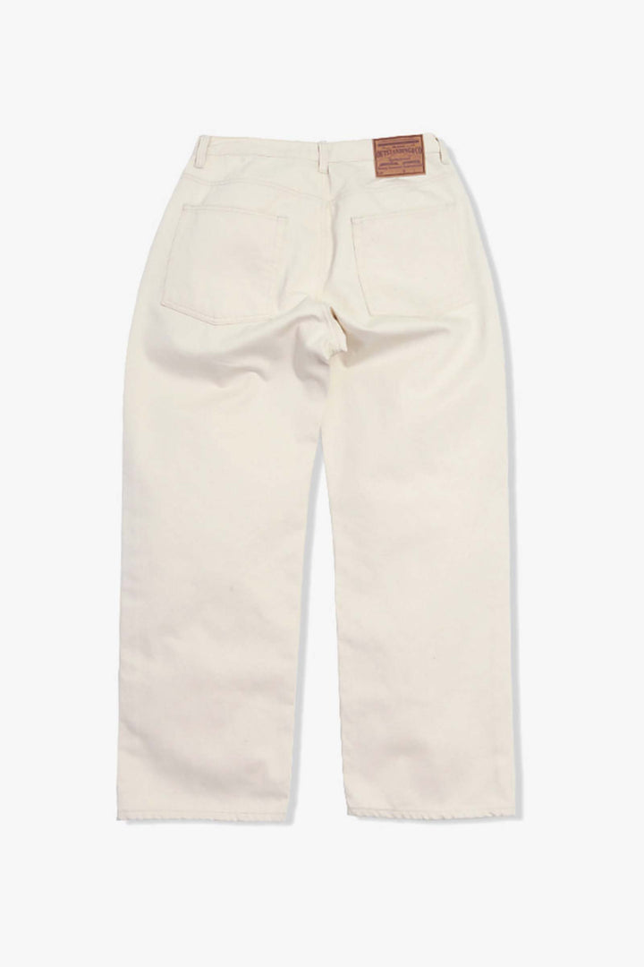 Outstanding & Co. - Wide Washed Jeans - Oatmeal