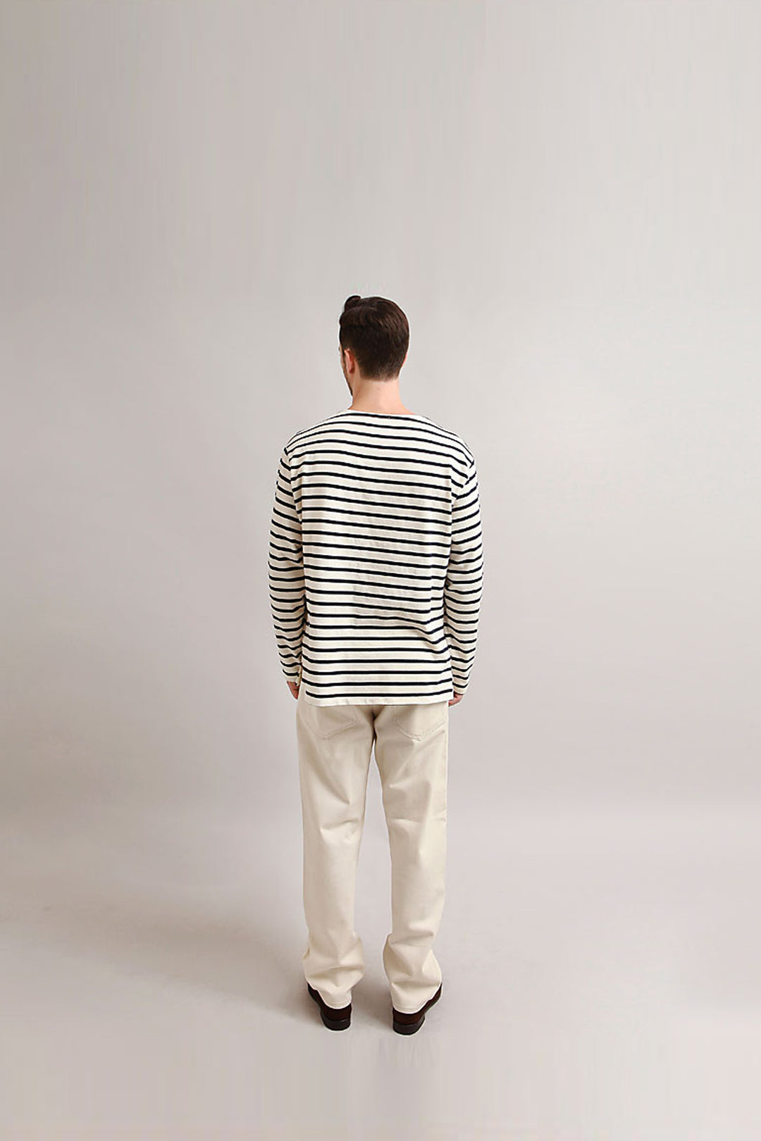 Outstanding & Co. - Boatneck Breton Stripe Top - Ivory