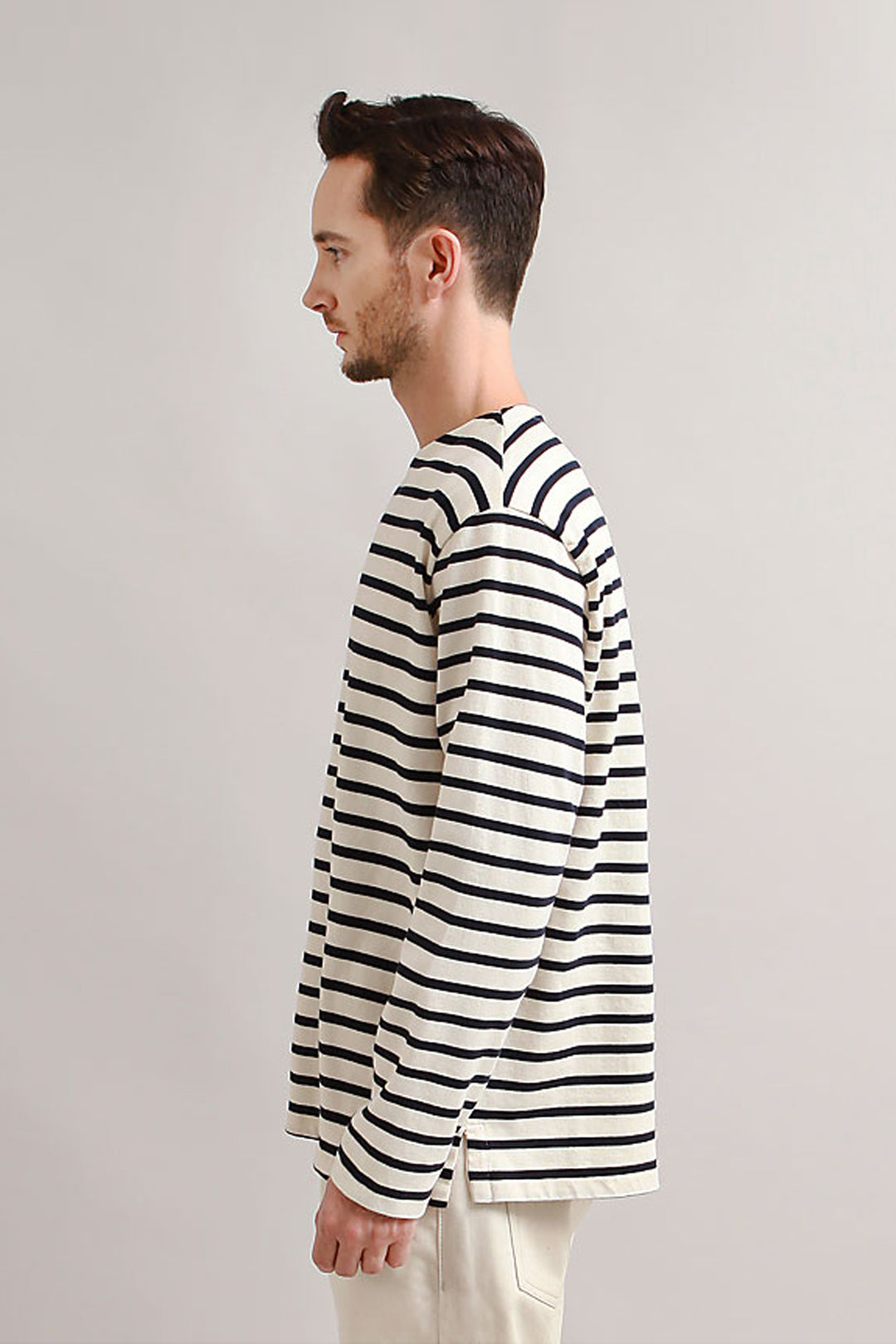 Outstanding & Co. - Boatneck Breton Stripe Top - Navy