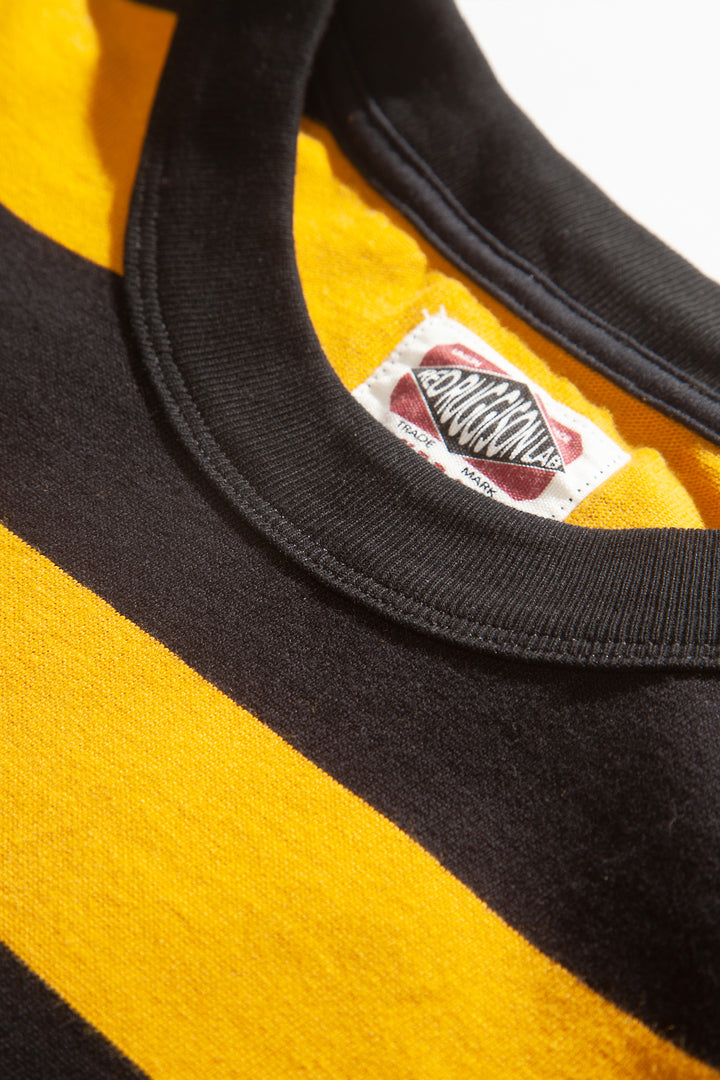 Red Ruggison - Border Long Sleeve T-Shirt - Yellow/Black