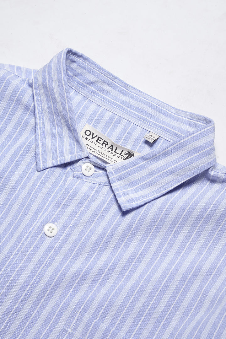 Overall Union - Box Button Down Shirt - Blue