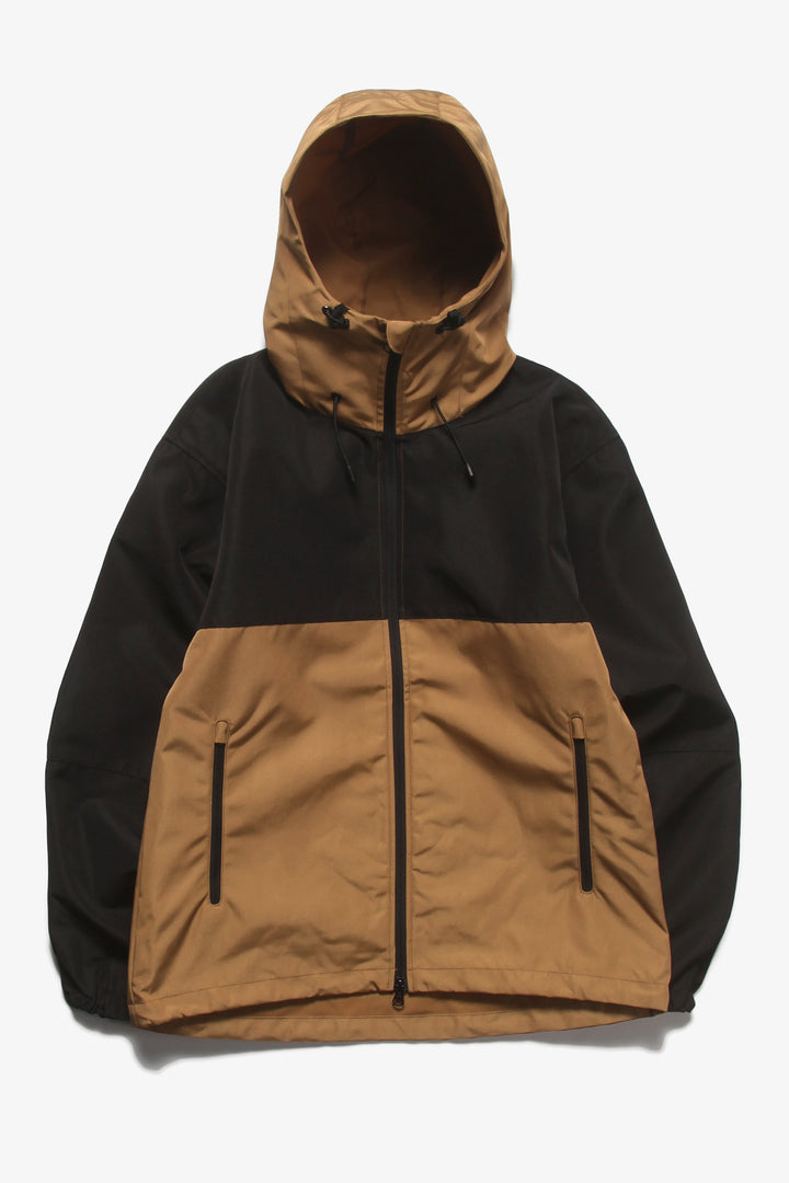 United Athle - 7489 Two Tone Shell Parka - Tan/Black